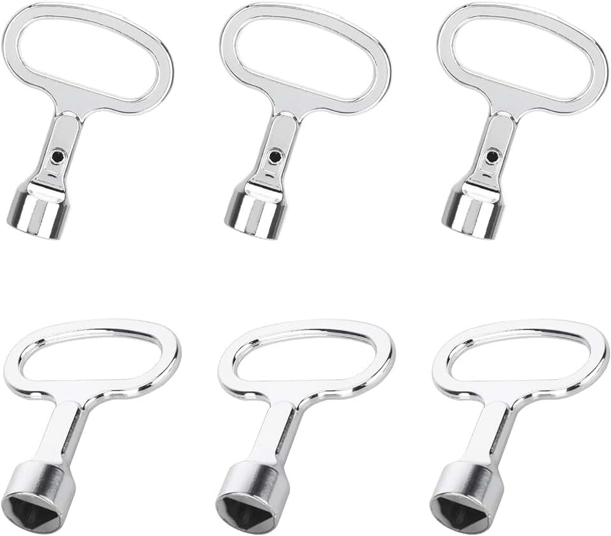 4 stuks driekantsleutels, 10 mm driekantsleutel, vuilniscontainer, 3-kantsleutels, driehoeksleutel voor poller, universele sleutel, schakelkastsleutel, waterkraansleutel (4)