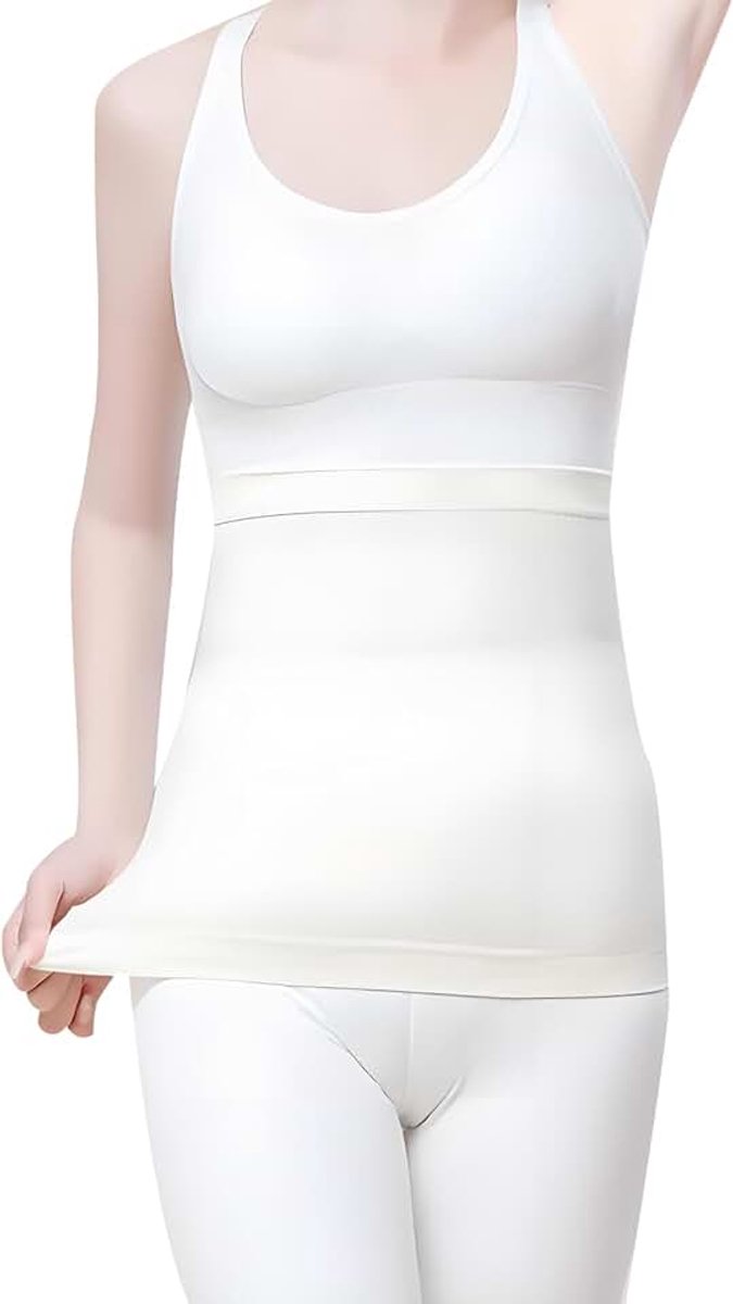 Rugverwarmer en nierverwarmer van 100% katoen voor dames en heren, thermogordel voor rugpijn, rugverwarmer, nierbescherming en heupverwarmer met hoog, nierverwarmer voor dames, buik- en rugverwarmer