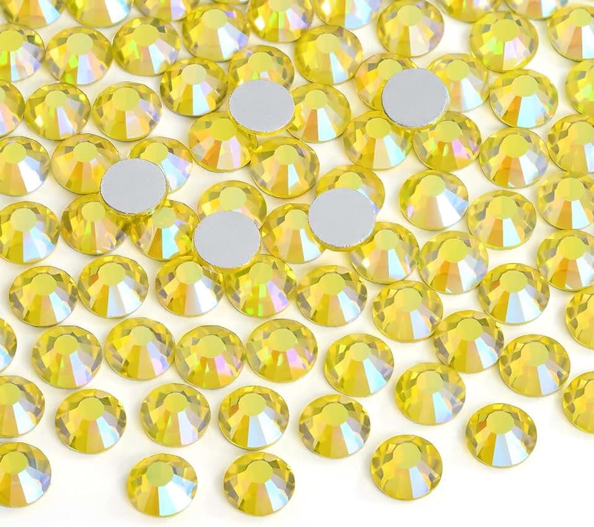 Achterkant glas strass edelstenen ronde diamanten strass voor nageldecoratie