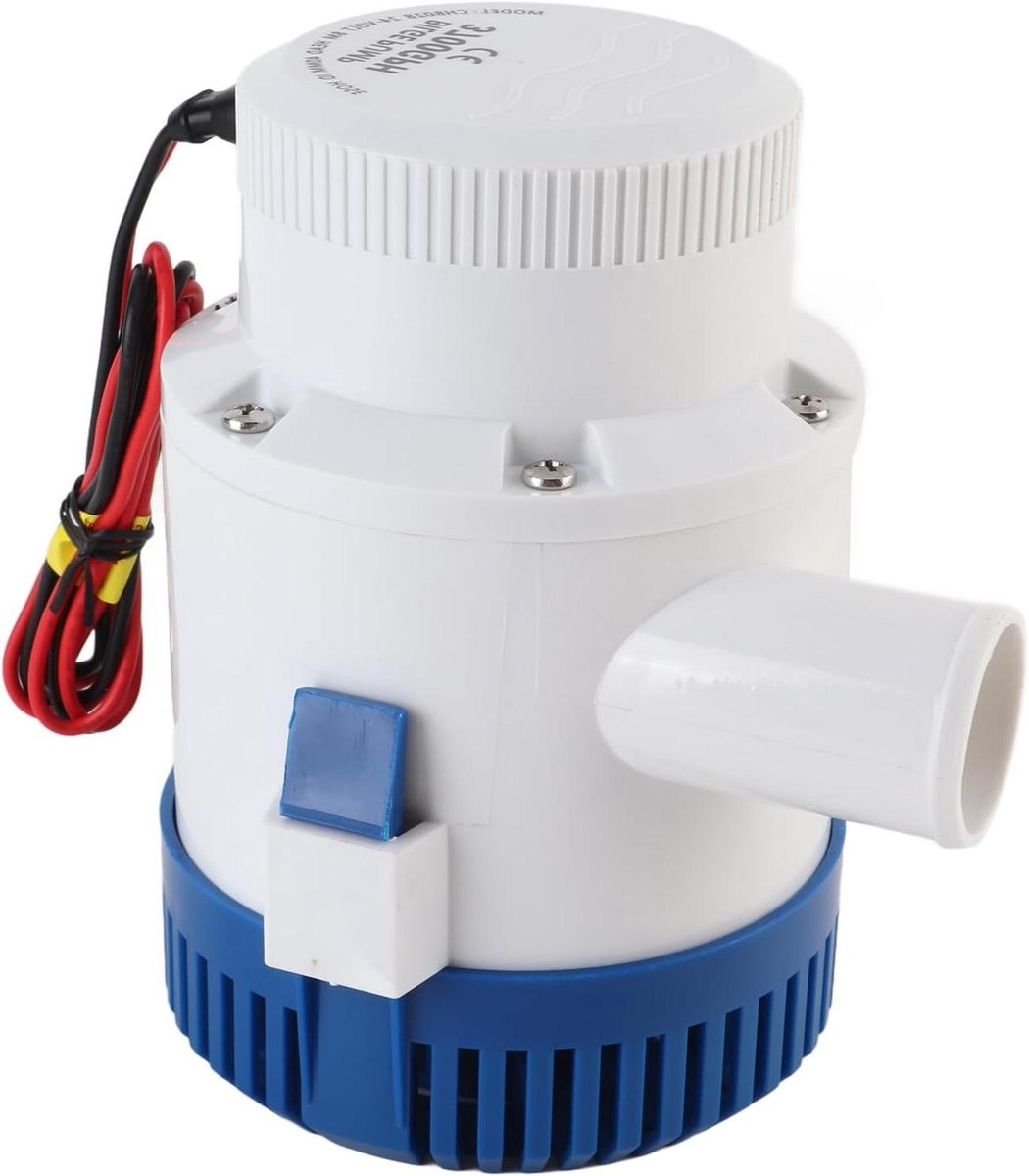 Lenspomp Boot - Bilgepomp Waterpomp - Water Afvoeren - Hoog Rendement Stil - 3700 GPH - Zwart