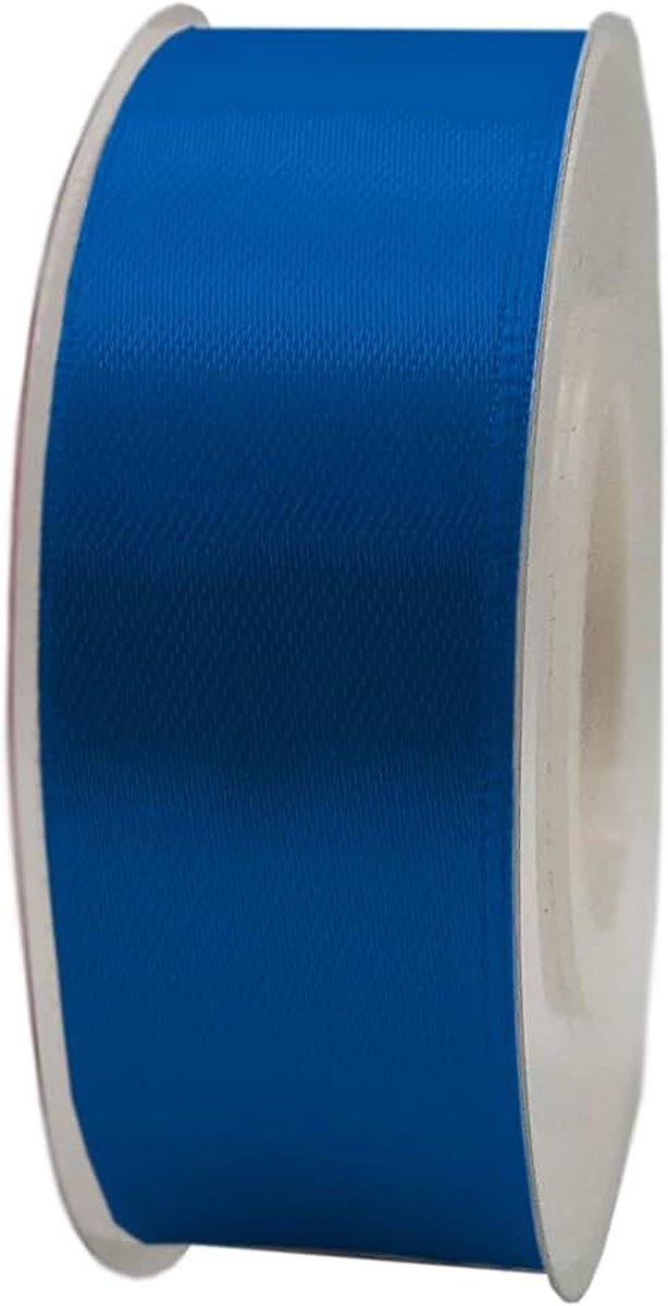 25 mm x 22 m, cadeaulint, satijnen lint, cadeaulint, decoratief lint, stof (blauw, 2,5 cm x 22 m)