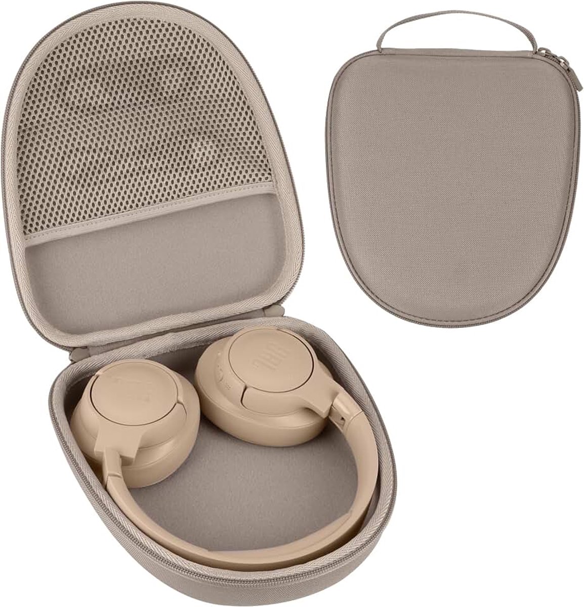 Hoes Compatibel met JBL Tune 770NC/720BT Live 670 NC koptelefoon | EVA Nylon Harde Hoes, waterdicht en stofdicht, niet gemakkelijk te vervormen, gemakkelijk te dragen