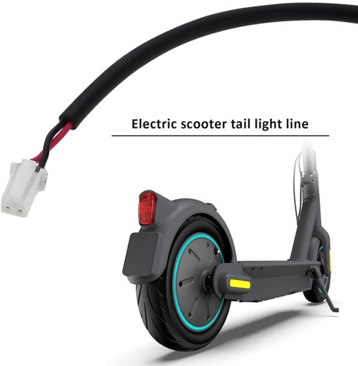 Elektrische Skateboard Motor Aansluitkabel Compatibel met diverse Modellen - Verlengkabel - Elektrisch Skateboard Onderdeel - Accessoire - Geschikt voor Merk - Zwart