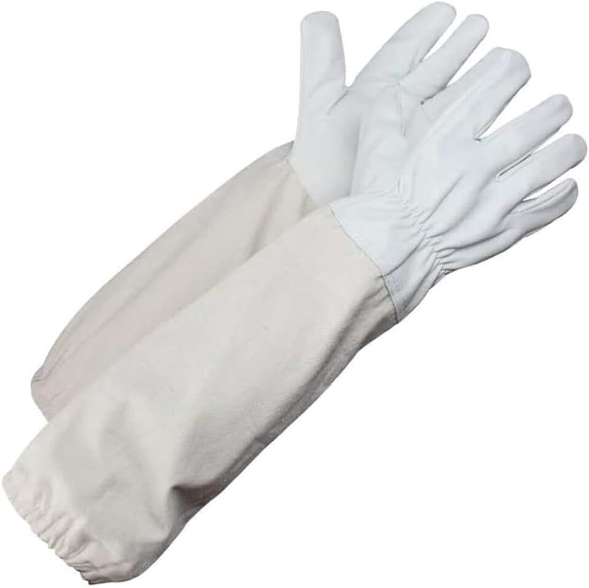 1 paar imkerhandschoenen, manchetten geventileerd mouwen, universeel model imkerhandschoenen, lederen Bee Tools, perfect voor beginnende imkers, 50 cm
