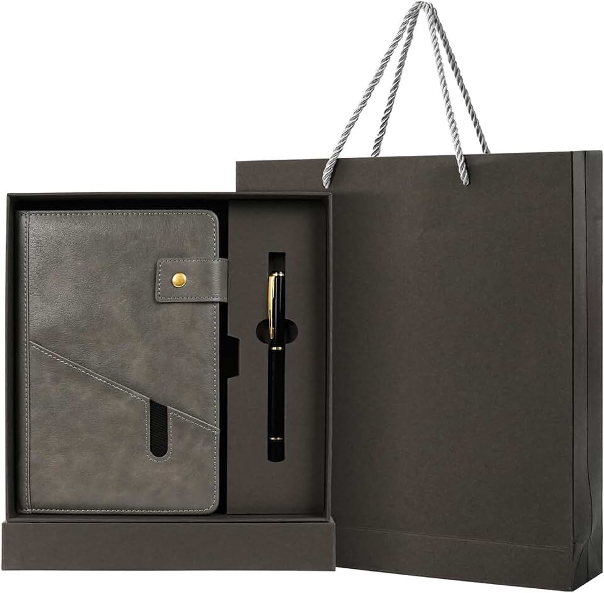 Notitieboek, A5, cadeauset, dagboek voor volwassenen, notebook met pen, geschenkdoos, tas, bullet journal, boek, reisdagboek voor volwassenen, notitieblok, gepersonaliseerd, vrouw