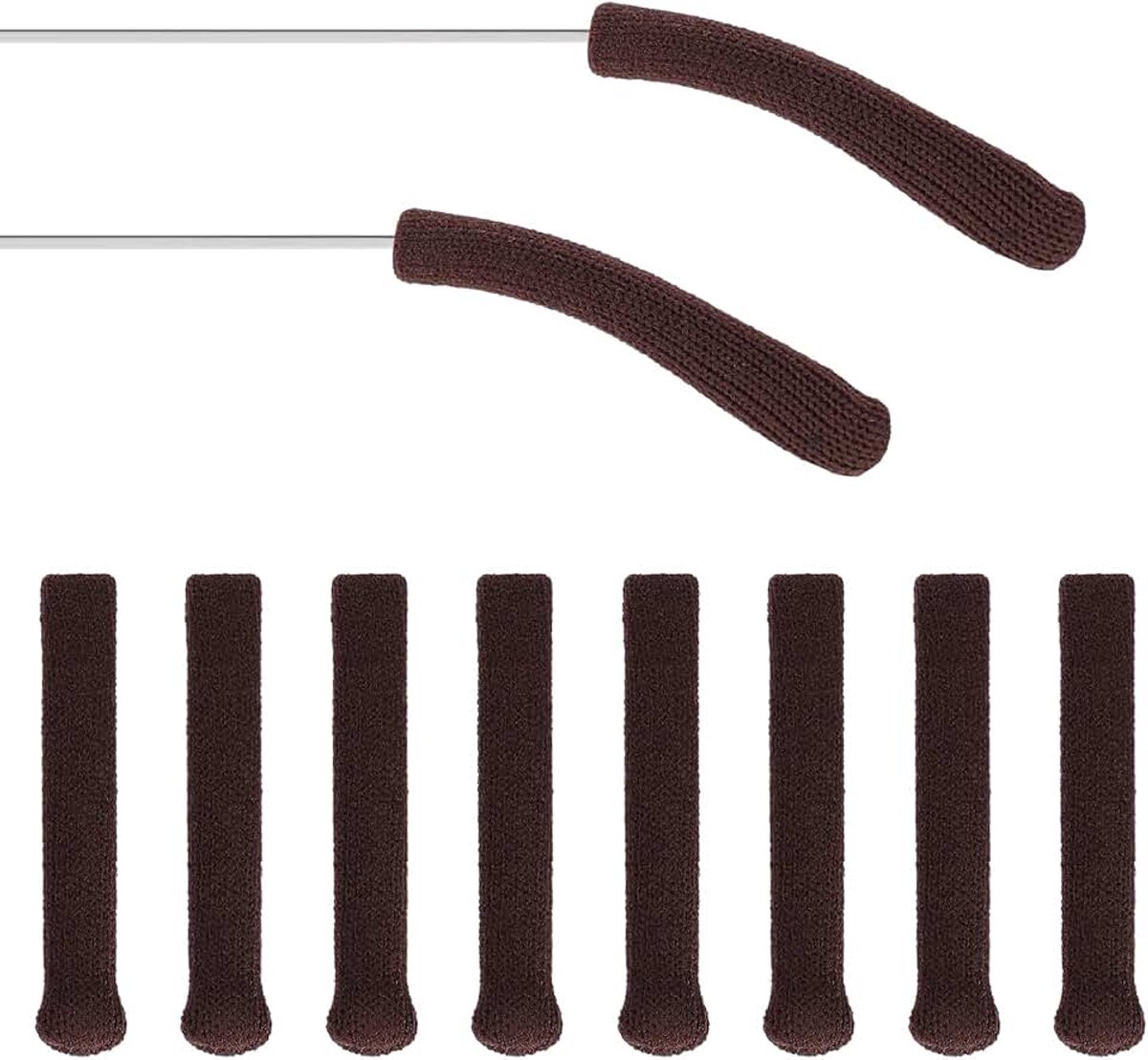10 stuks oorkussens voor bril, zachte oorkussens, antislip, armbescherming voor bril, antislip katoenen pads voor stokken, slapen, zonnebrillen