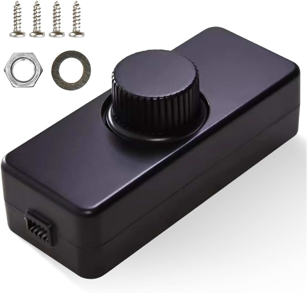 Dimmer voor ledlampen: led-dimmer met kabeldimmer, 220-240 VAC/50 Hz, 3-100 W voor ledlampen, stille led-dimmer voor halogeenlampen en gloeilampen