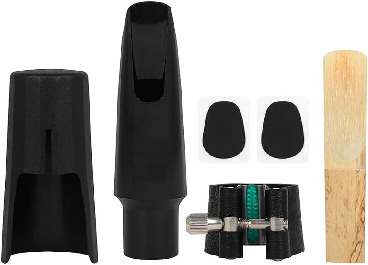 Mondstukset, Sax Liggerbinder Saxofoonset met Leer Ligger Rietkussentjes en Kunststof Dop