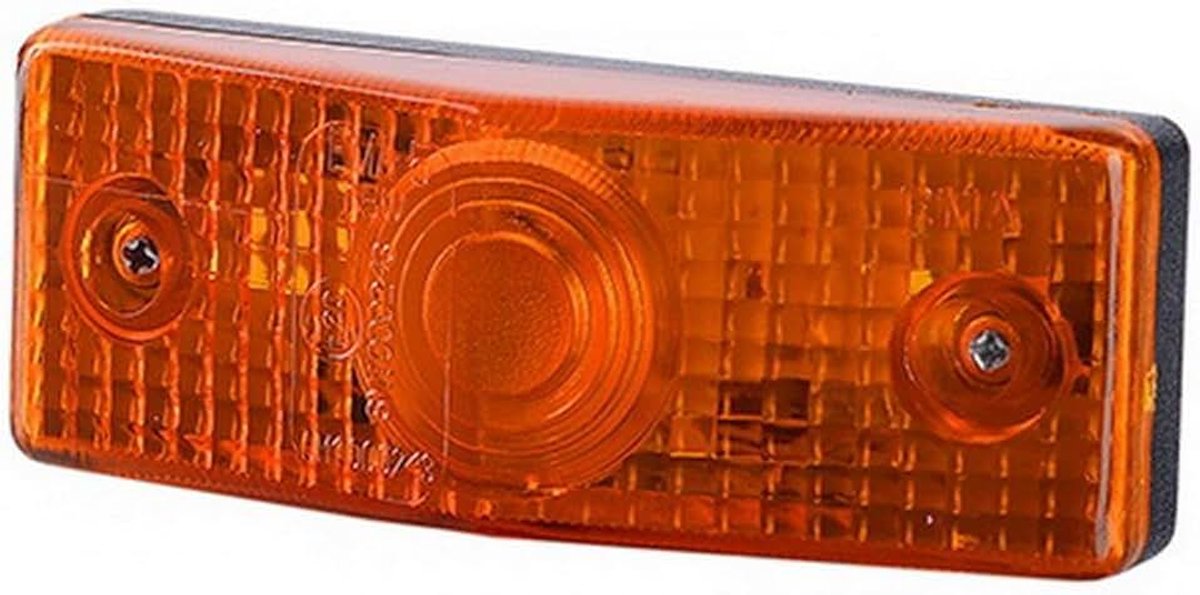 1 x oranje markeringslicht, zijlicht, 12 V, 24 V, met E-keurmerk, positielicht, markeringslicht, aanhanger, caravan, vrachtwagen, auto, lamp, lamp
