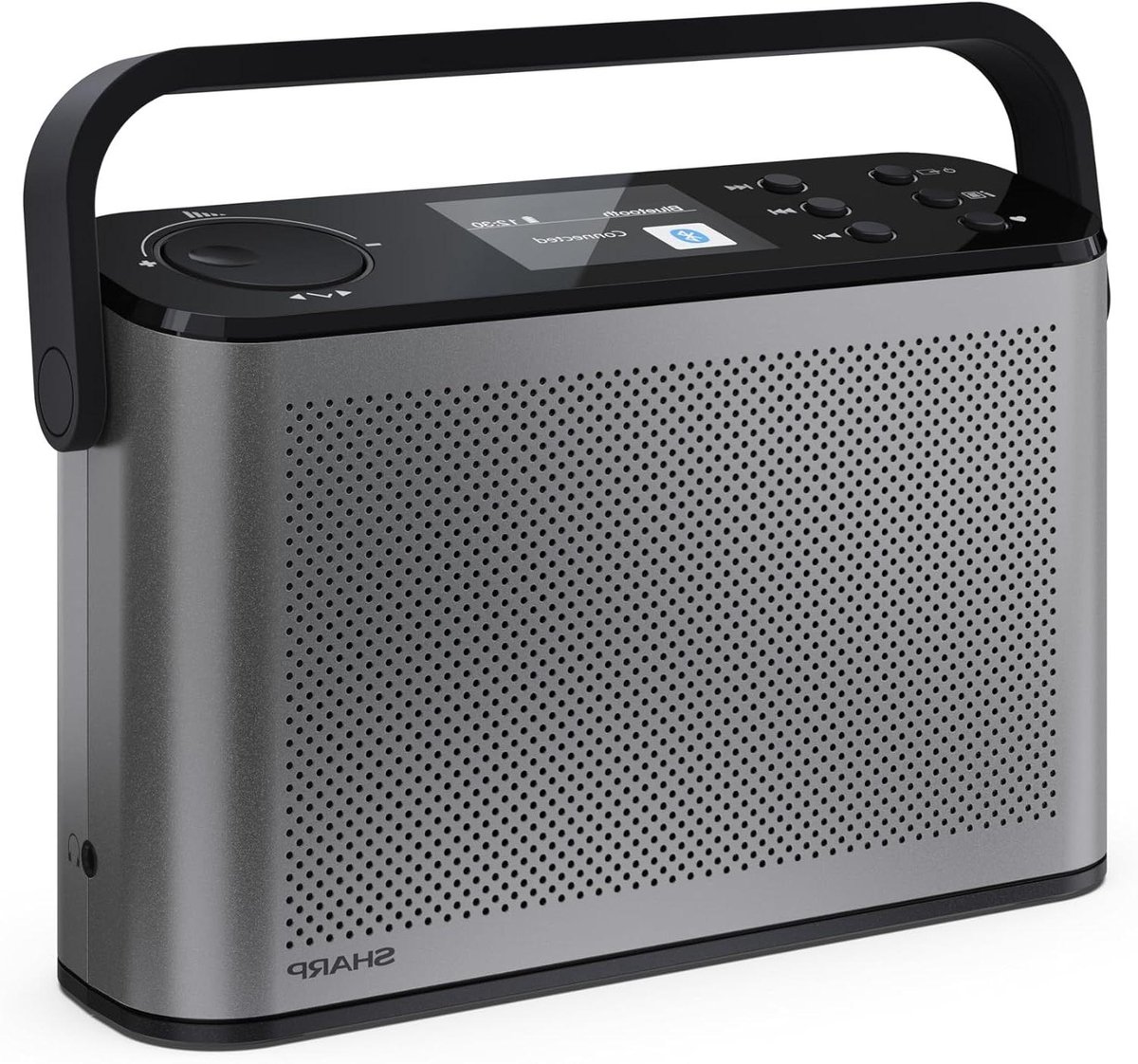 Draagbare Digitale Radio - DAB+ FM Radio - Muziek Streamen - Smart BestTune Technologie - 12 Uur Batterij - Grijs