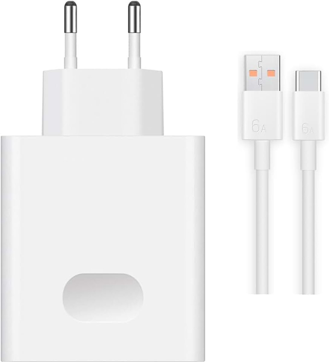 Origineel Honor Supercharge-voedingsadapter 100W HW-200500E01 met 6A USB C oplaadkabel Supercharge snellader
