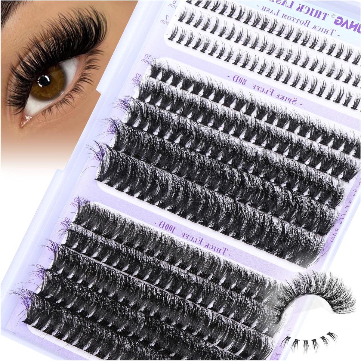 Magnetische Wimpers - Wimperverlenging - Natuurlijke Look - Herbruikbaar - 15 x 9 x 1 cm - Zwart