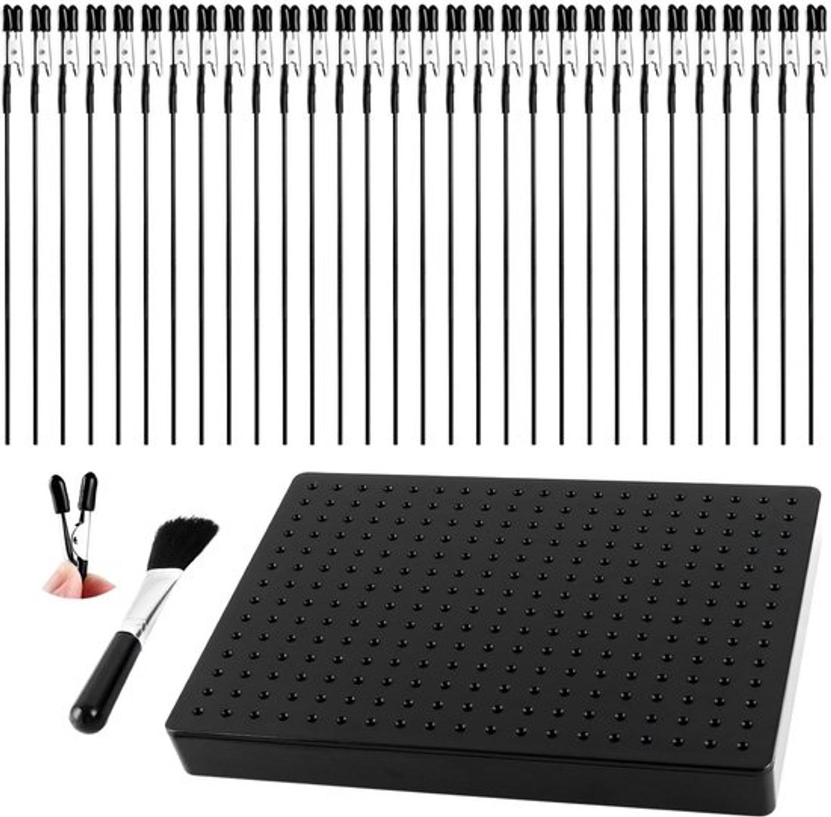 Schilderstandaard met 30 Krokodillenklemmen en Accessoires