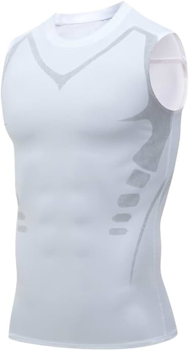 Compressie-tanktops voor heren, sneldrogend, compressieshirt, mouwloos, sport, basislaag, hardlopen, sport, fitness, tricot