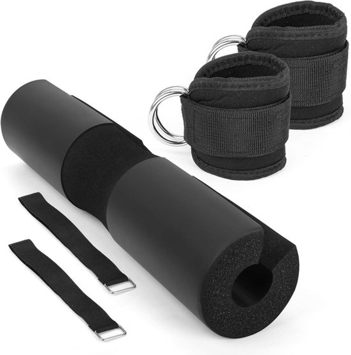 Halterstangkussen van schuim - Schuimpad voor nek- en schouderondersteuning - Bescherming voor fitnessgewichten - Halterkussens - Pads voor halterstang