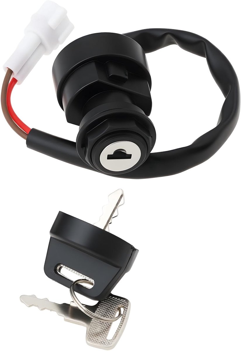 Store Quad Bikes 2-pins ontstekingsslot met 2 sleutels, compatibel met Yamaha YFM 250 350 660 700 Raptor