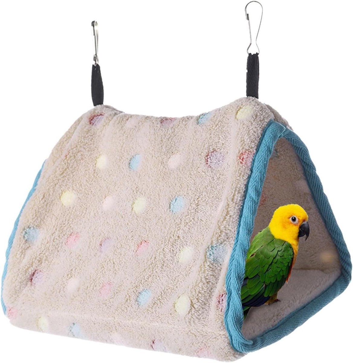Warm Vogelnest - Vogelhut Kooi - Vogels Warm Houden - Zachte Pluche Materialen - 14 cm Breed - Niet gespecificeerd