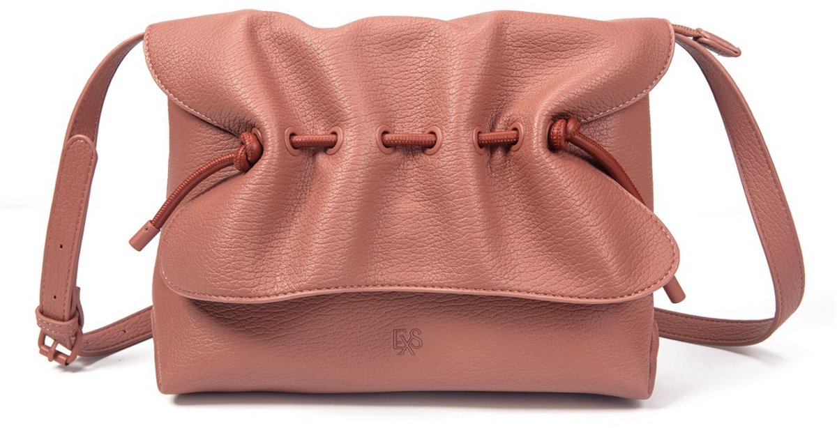 Luna crossbody tas - Dames - Roze - Handgemaakt - Vegan Leer
