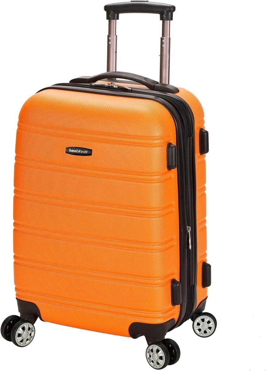 Handbagage Koffer - Reiskoffer Trolley - Reizen Organiseren - Lichtgewicht ABS Materiaal - 51 cm - Oranje