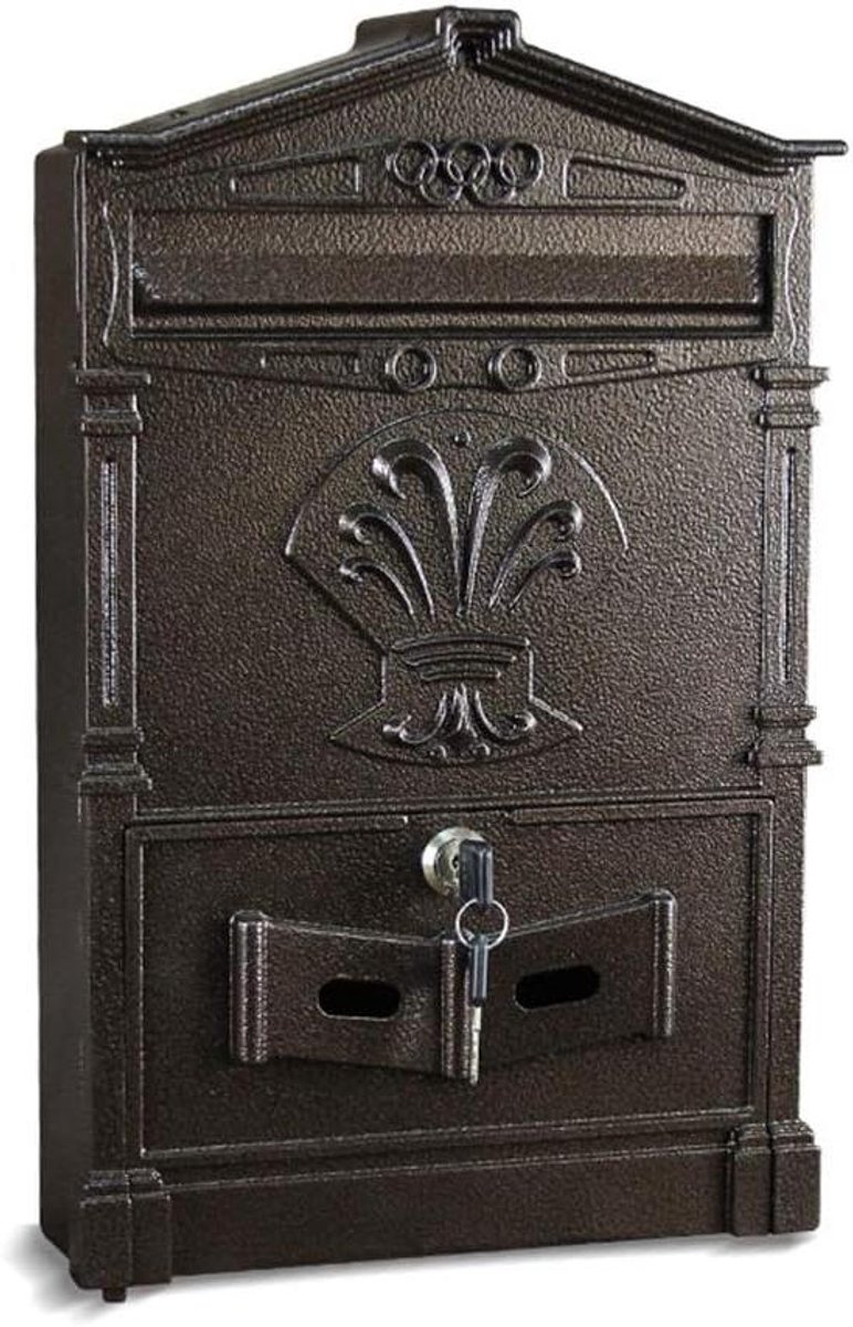 Brievenbus - Brievenbus Kantoor - Post Opslaan - Afsluitbaar met sleutel - 25x7.5x41cm - Zwart