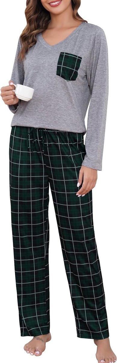 Lovasy Schlafanzug Damen Kurz dames dames pyjama