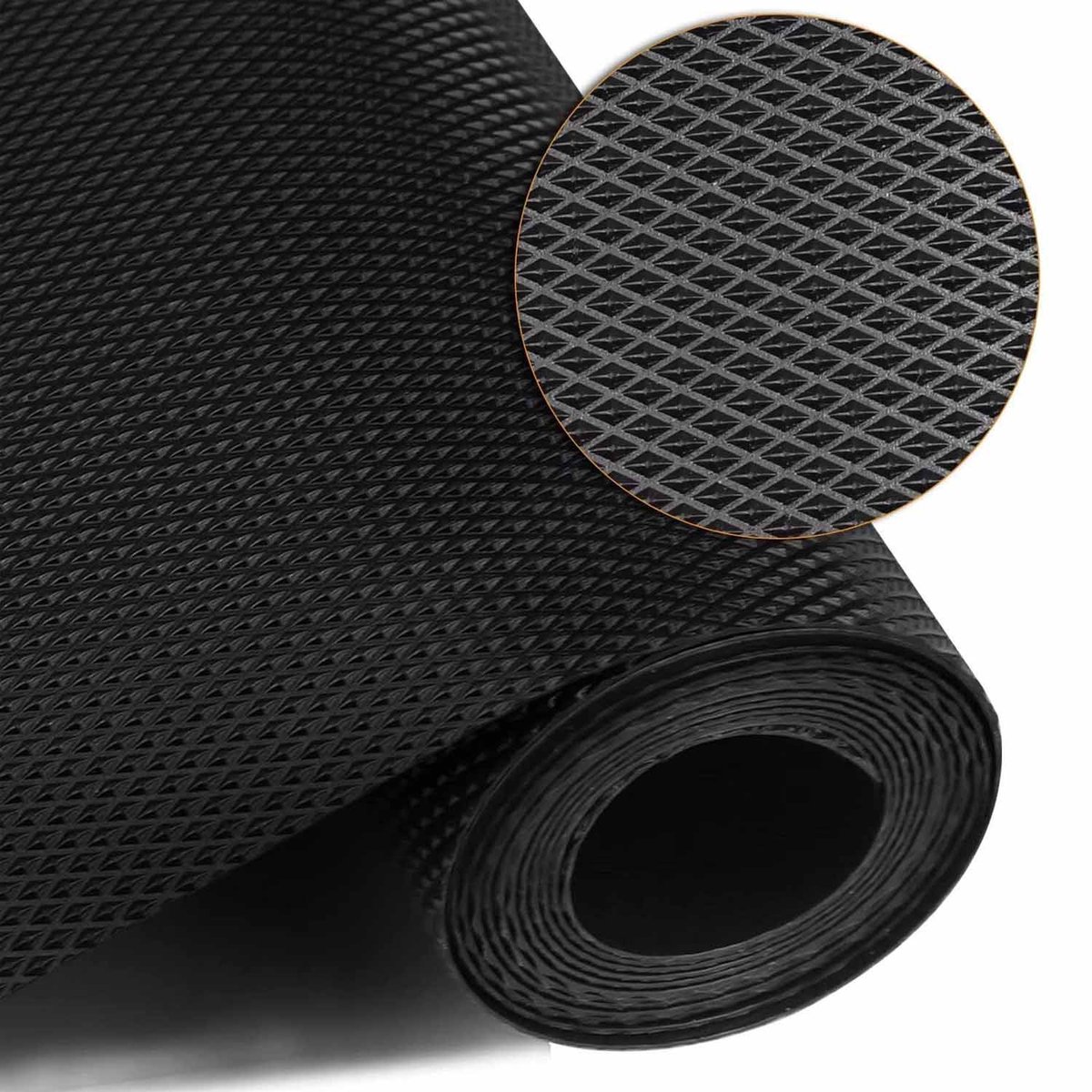 Antislip Mat voor Lades & Kasten - Zwart, 60x600cm, Vlekbestendig