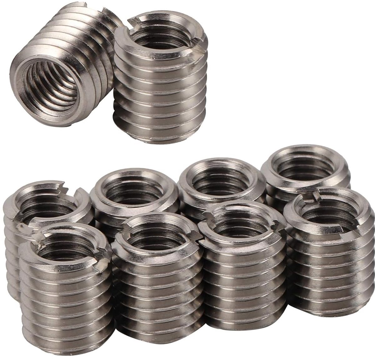 Reductiemoer met buitendraad, 10 stuks M10*1.5-M12*1.75-20MM roestvrijstalen draadreductiemoer bevestigingshardware