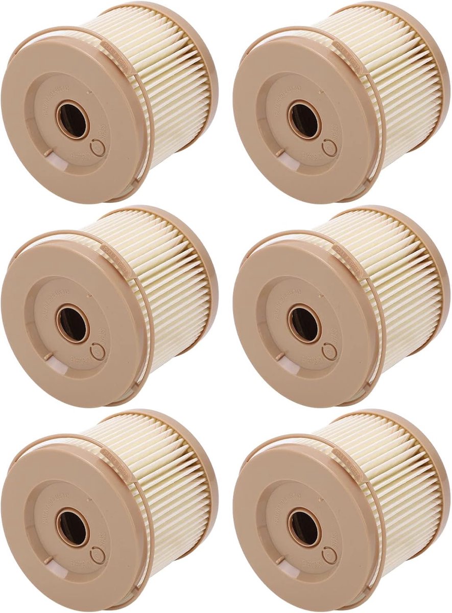 6 Stuks Brandstoffilter Waterafscheider Olie-waterfilterkit Vervanging voor RACOR 2010PM‑OR 500FG Brandstoffilter Waterafscheider met Accessoire