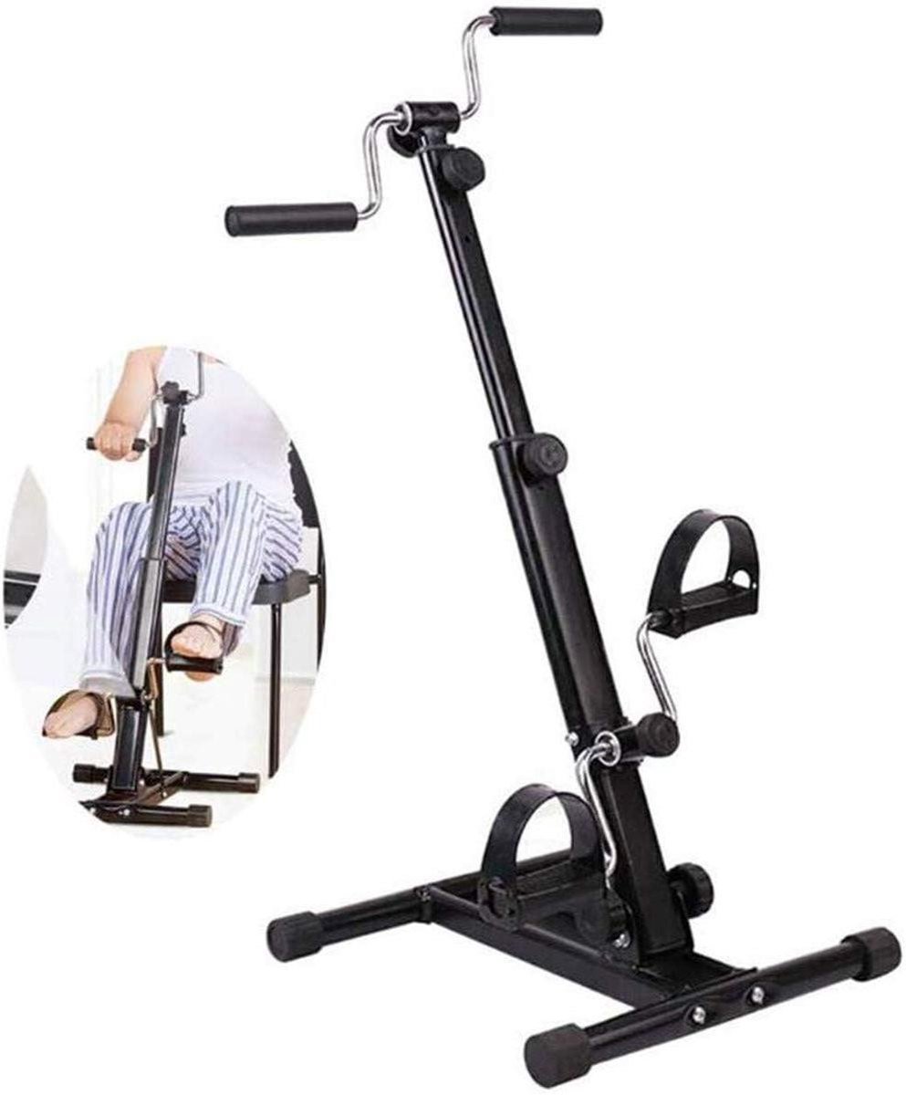 Mini Hometrainer - Pedaaltrainer Fiets - Revalidatie Training - Hoogte Verstelbaar - 50x30x11cm - Zwart