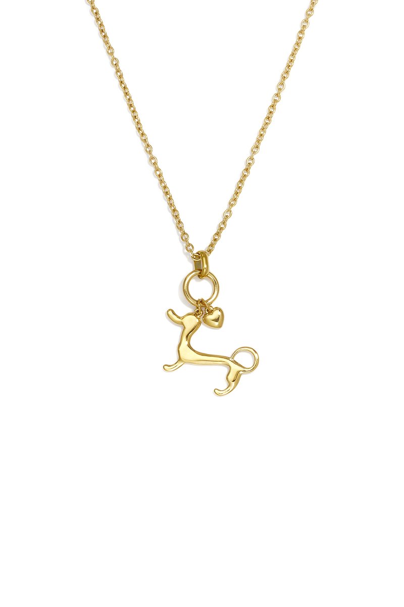 Fauna-Geïnspireerde Schakelketting met Dierenbedel – RVS - Goud