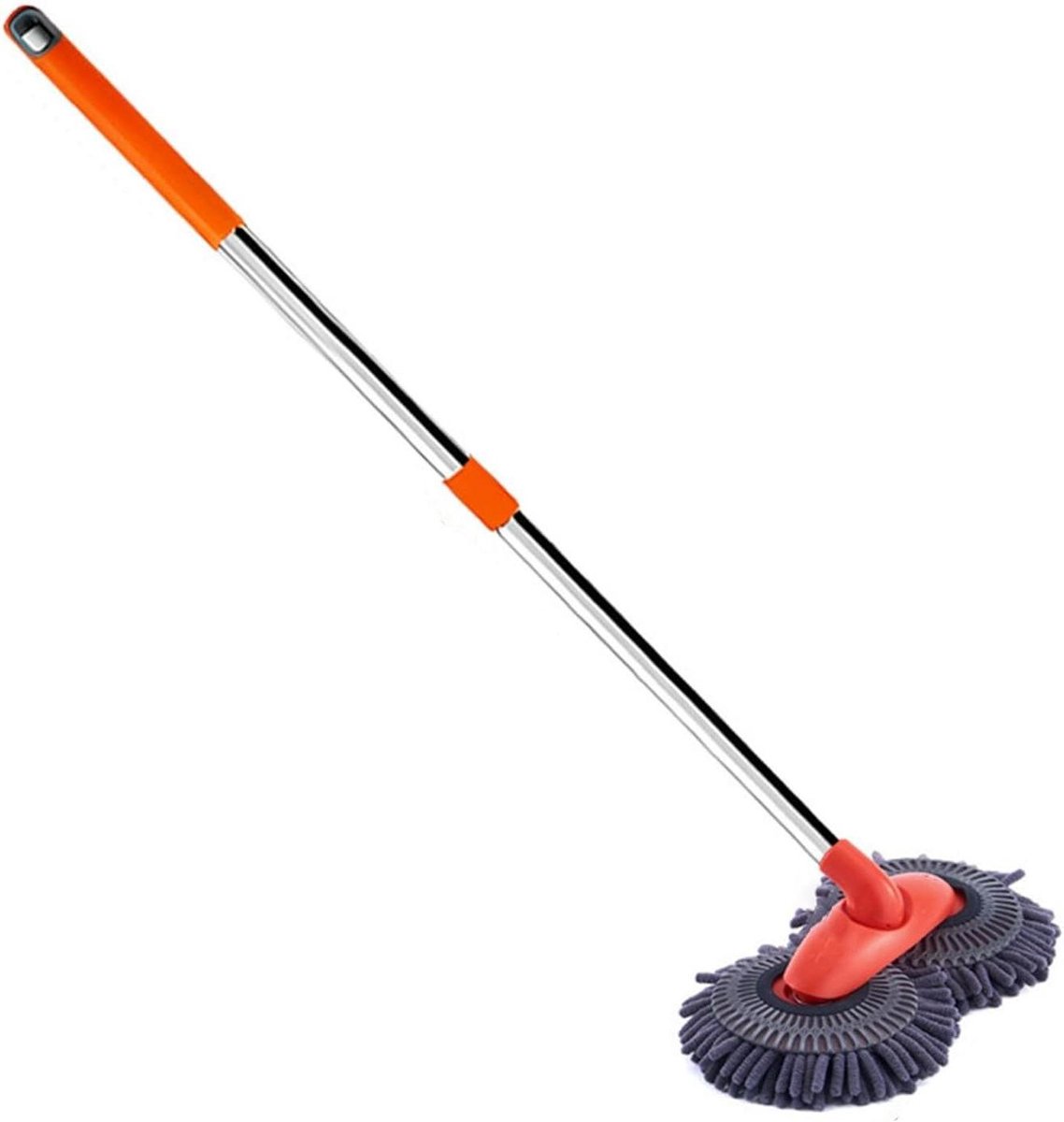 Autowasborstel Microvezel - Auto Reinigingsset - Auto Schoonmaken - 180 Graden Draaibaar - 115 Meter - Oranje