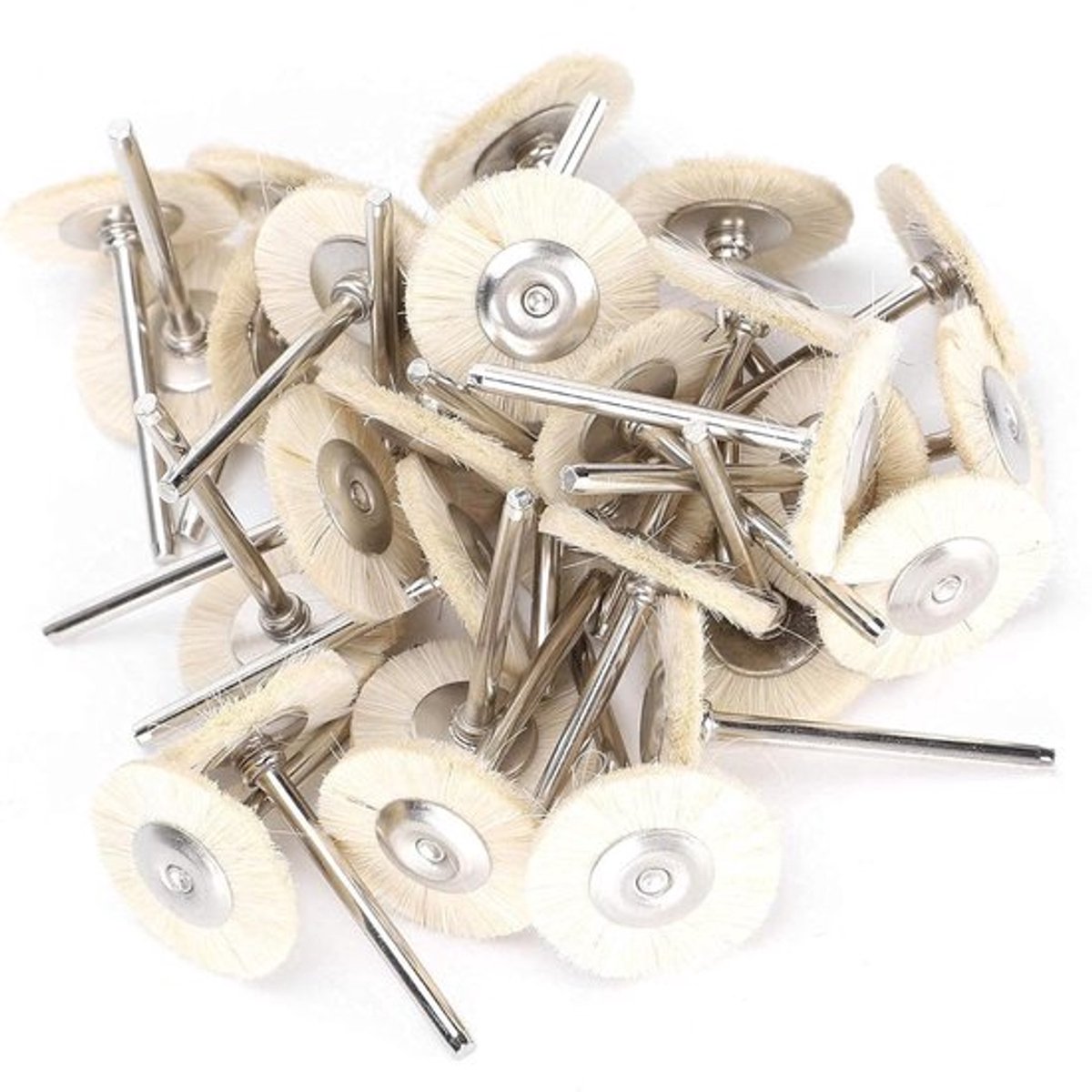 Draad Borstels Set - 30 Stuks - Koperstaal - Polijsten en Reinigen - Rotary Tools - Handige Kit.