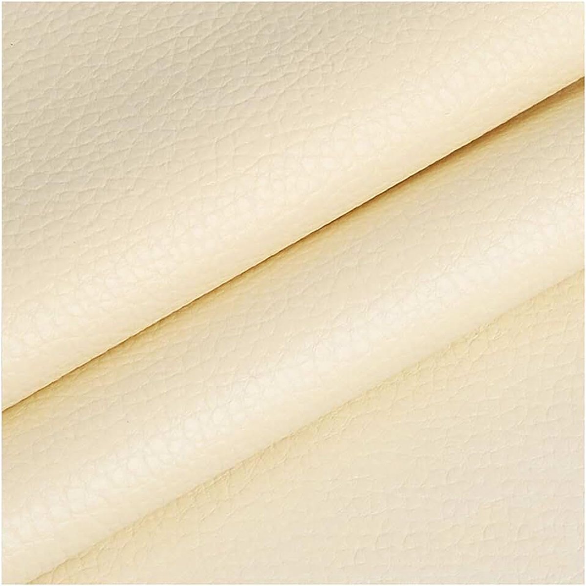 Kunstleer Vinyl Lederen Doek Lederen Look Doek Bekleding Stof Materiaal Lederen Stof Kunstleer Bekleding StofLederen Stukken van Leer in ID (Grootte: 1.38X9m, Kleur: Crème Kleur)