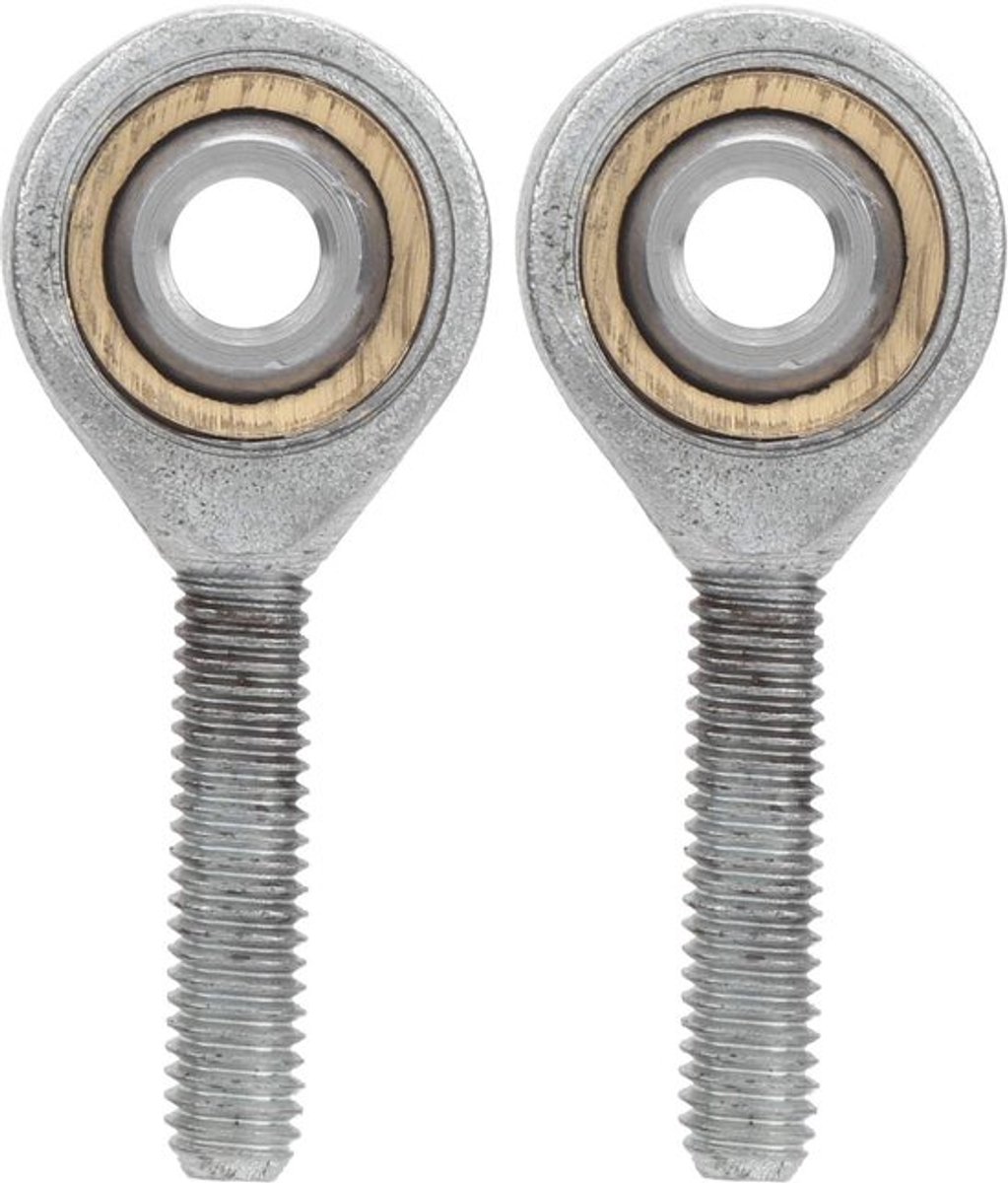 - Linker Gezamenlijke Lager - Zelfsmerende Stangkop - 4.4KN Statische Belasting - Externe Draad - Industrieel Toepassing - Geschikt voor Di..