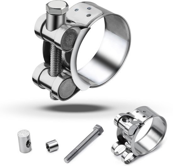 T-Bolt Slangklemmen - 44-47mm - Zware uitvoering - Uitlaat Slangklemmen - Geschikt voor Slangen - 3 stuks — afbeelding 4