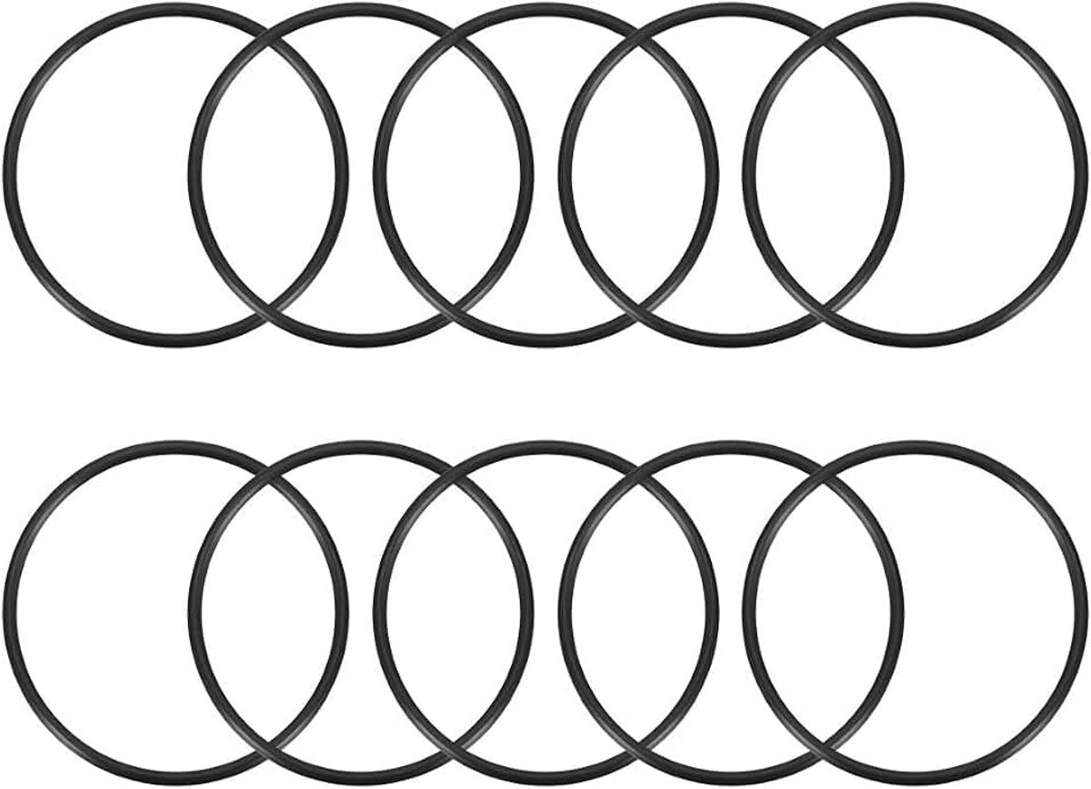 Sourcing map 5 stuks O ringen rubber 108 mm binnendiameter 115 mm OD 3,5 mm breedte rond DE 87mmx80mmx3.5mm