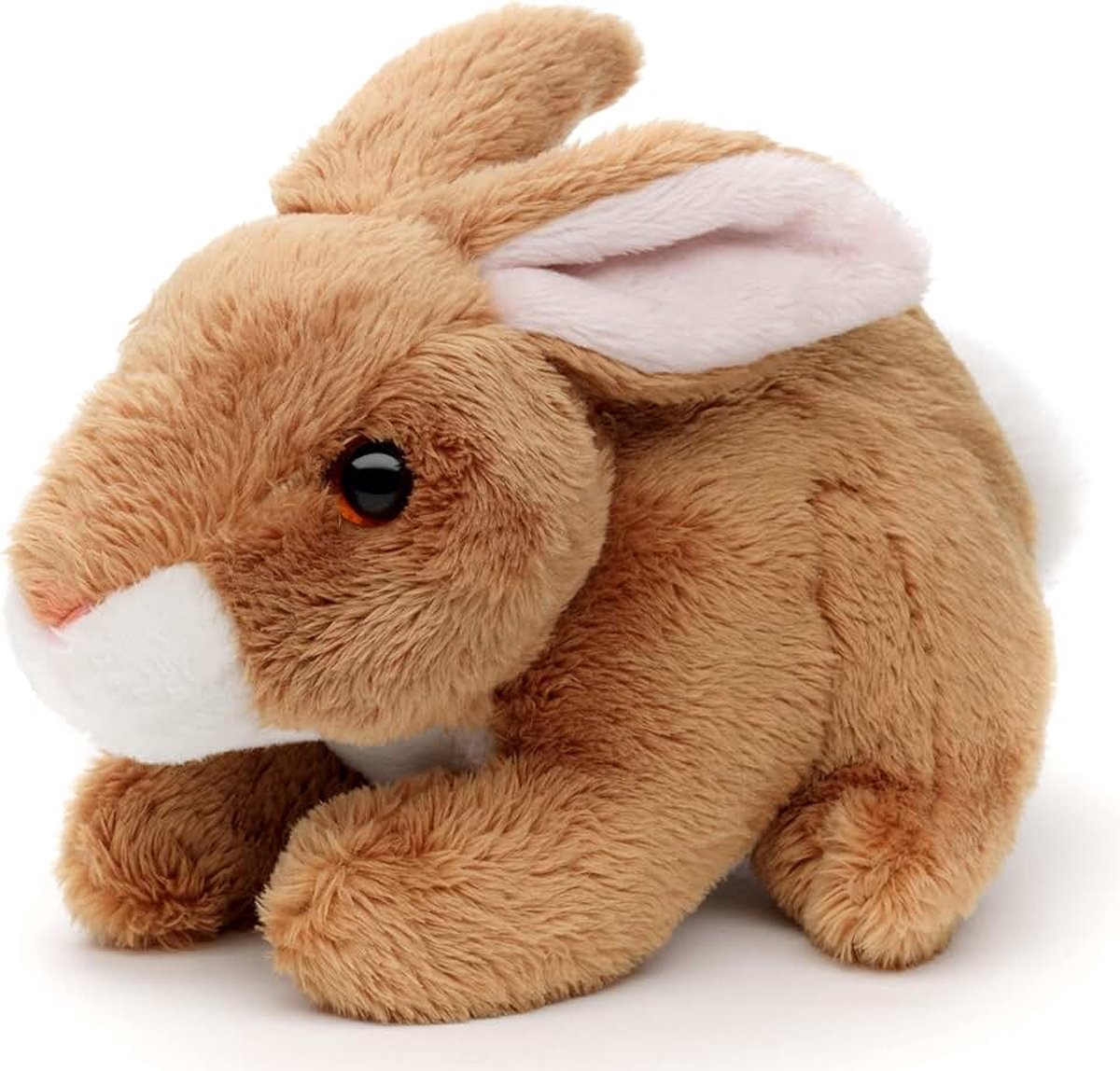 - Konijn pluche (bruin) - 15 cm (lengte) - pluche konijn - pluche dier, knuffeldier