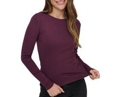 ONLY - ONLRILEY O-NECK L/S TOP JRS Dames T-shirt