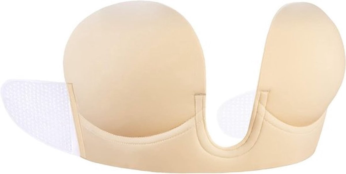 Push-Up Zelfklevende BH - Strapless, Rugloos en Onzichtbaar voor Badkleding en Bruidsjurken in Nude en Beige