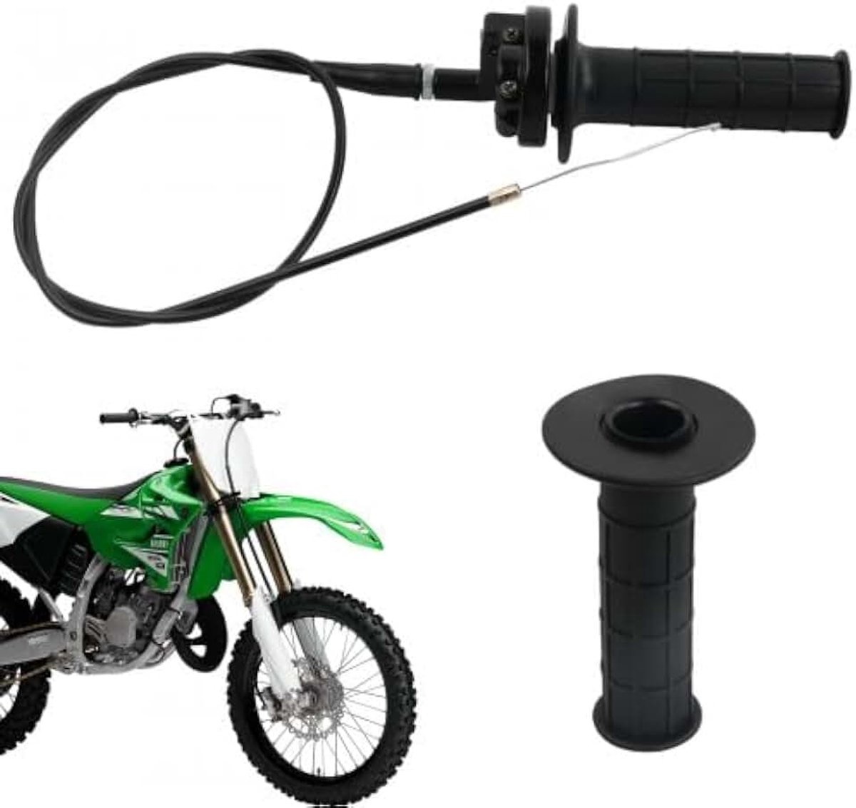 Gashendel met kabel met 1 m gaspedaal, compatibel met de meeste off-road motorfietsen, minifietsen en pocket bikes