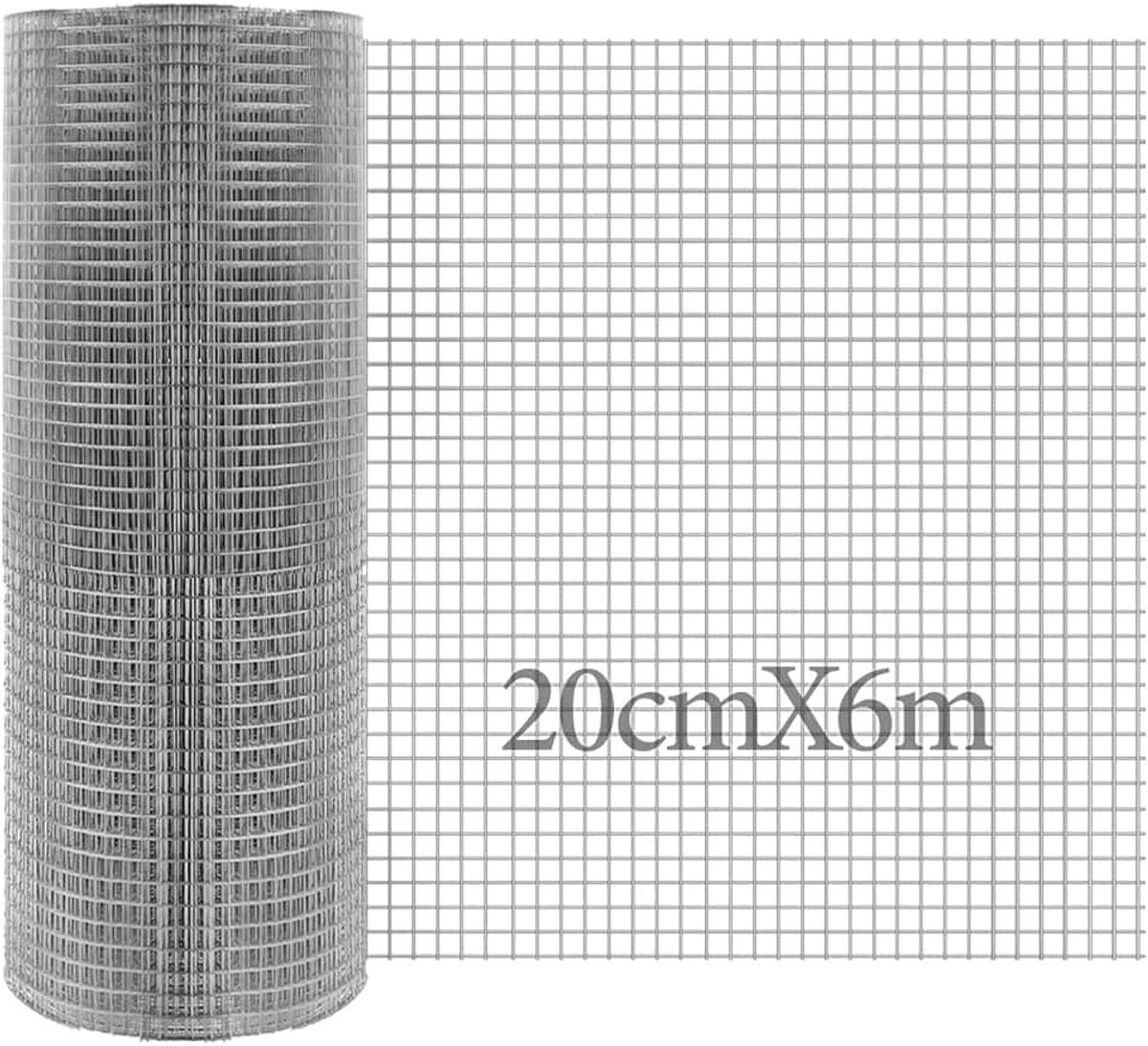 Mesh Roll 200mmX6m Gegalvaniseerde Draad Roestvrij Metalen Mesh Rat Proof Mesh Sheet Kippengaas Roll, Tuin Wire Hek Stop & Voorkom Dieren Muizen & Muizen Toegang, Muizen