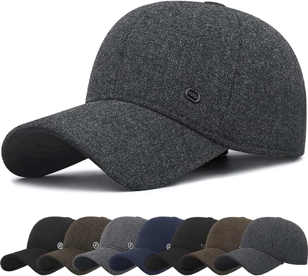 Honkbalpet met oorkleppen, winddicht, wintermuts, paraplumuts met oorbescherming, heren, winter, warm fleece, met oorkleppen, outdoor sportpet, heren, winter, herfst