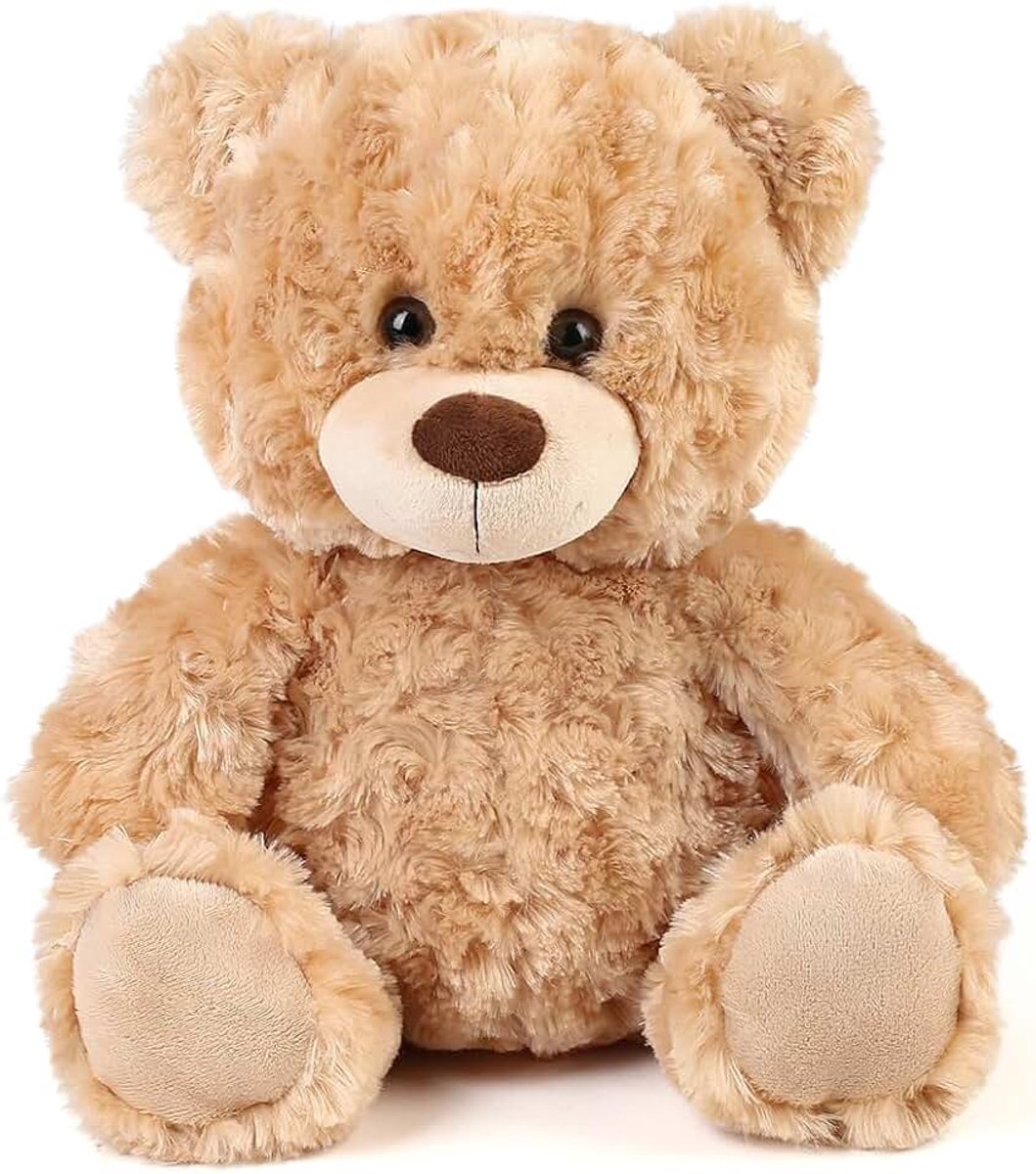 Teddybeer knuffeldier 20 cm, schattig knuffeldier Teddy, klein, bruin | Pluche teddybeer, bruine beer, speelgoed, cadeaus voor kinderen, meisjes, vriendin, verjaardag, Valentijnsdag