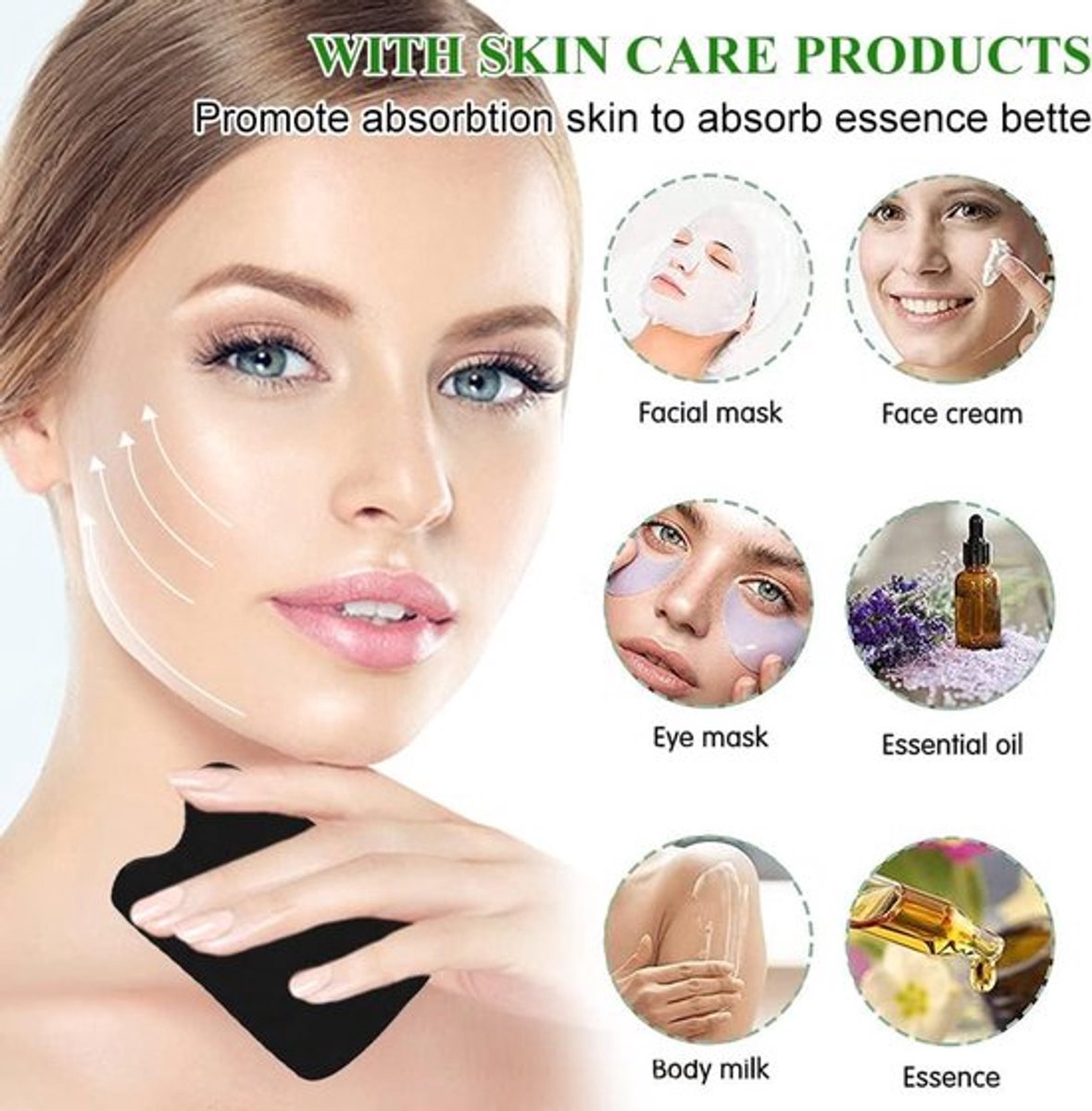 Hoorn Gua Sha Set voor Guasha schrapen massage - Set van 5 tools