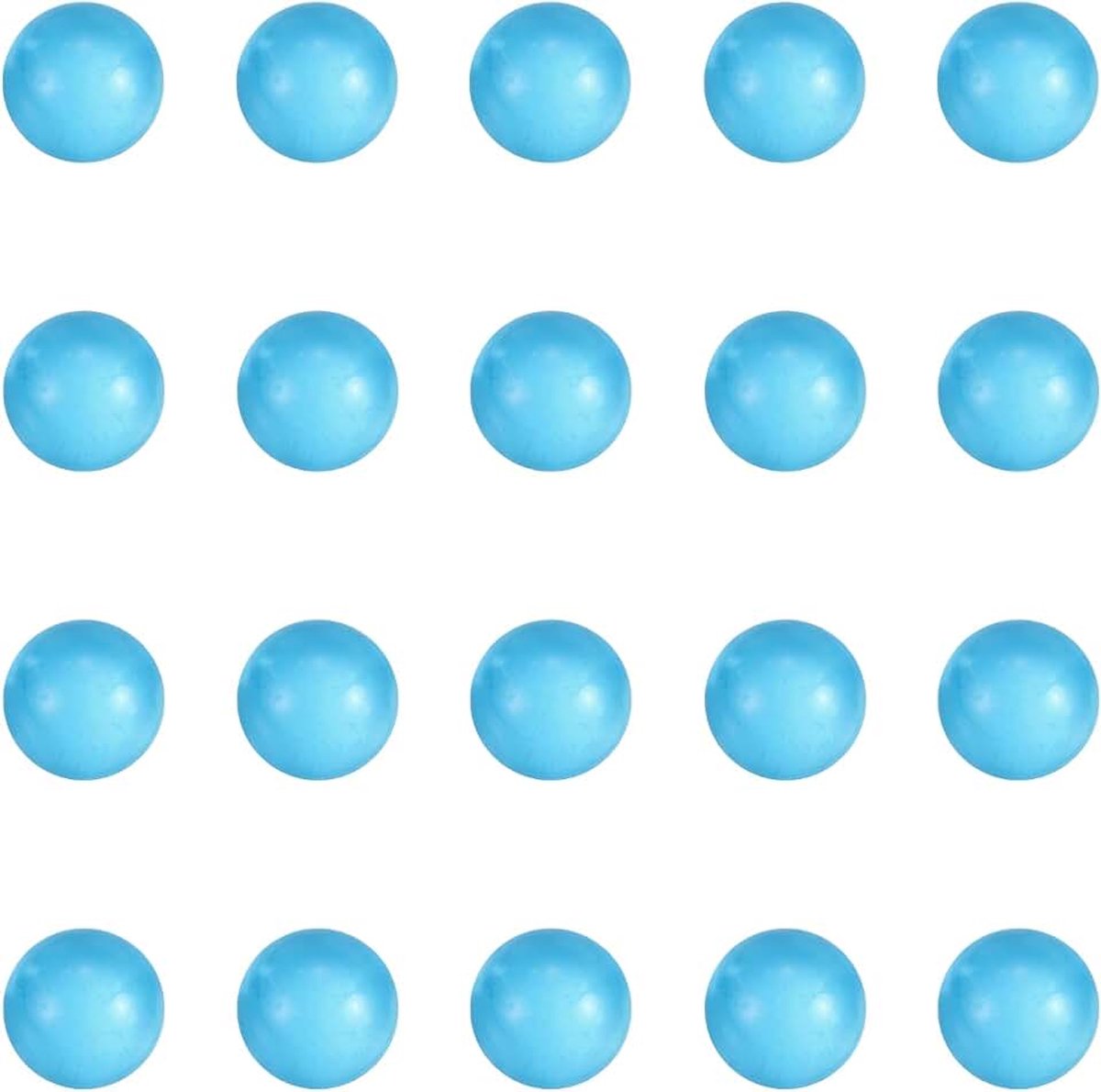 20 stuks kwarts parelballen, 6 mm ronde glazen kristallen losse kralen voor vaasvulling, hars kunst, sieraden maken, doe-het-zelf ambachten, woondecoratie, hemelsblauw