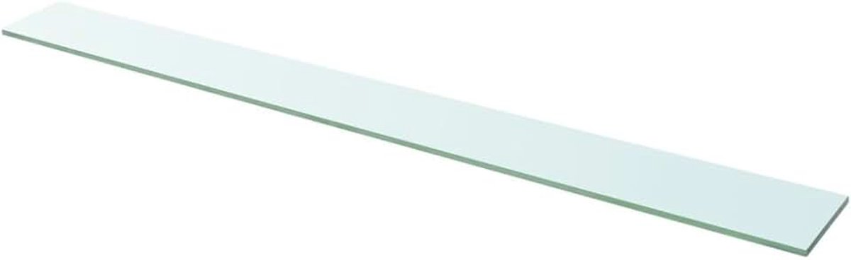 Glazen Plank Badkamerplank Doucheplank Wandplank Badkamerrek voor Badkamer, Transparant Glas 110 cm x 12 cm
