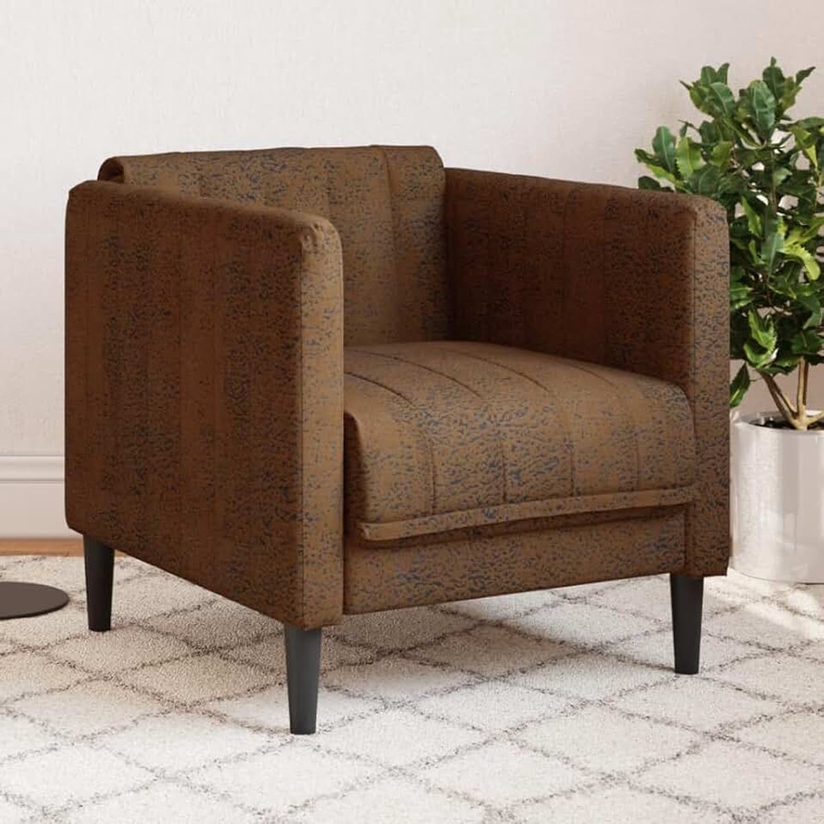 Bruin kunstleer suède look kantoorbanken slaapkamer banken voor slaapkamer