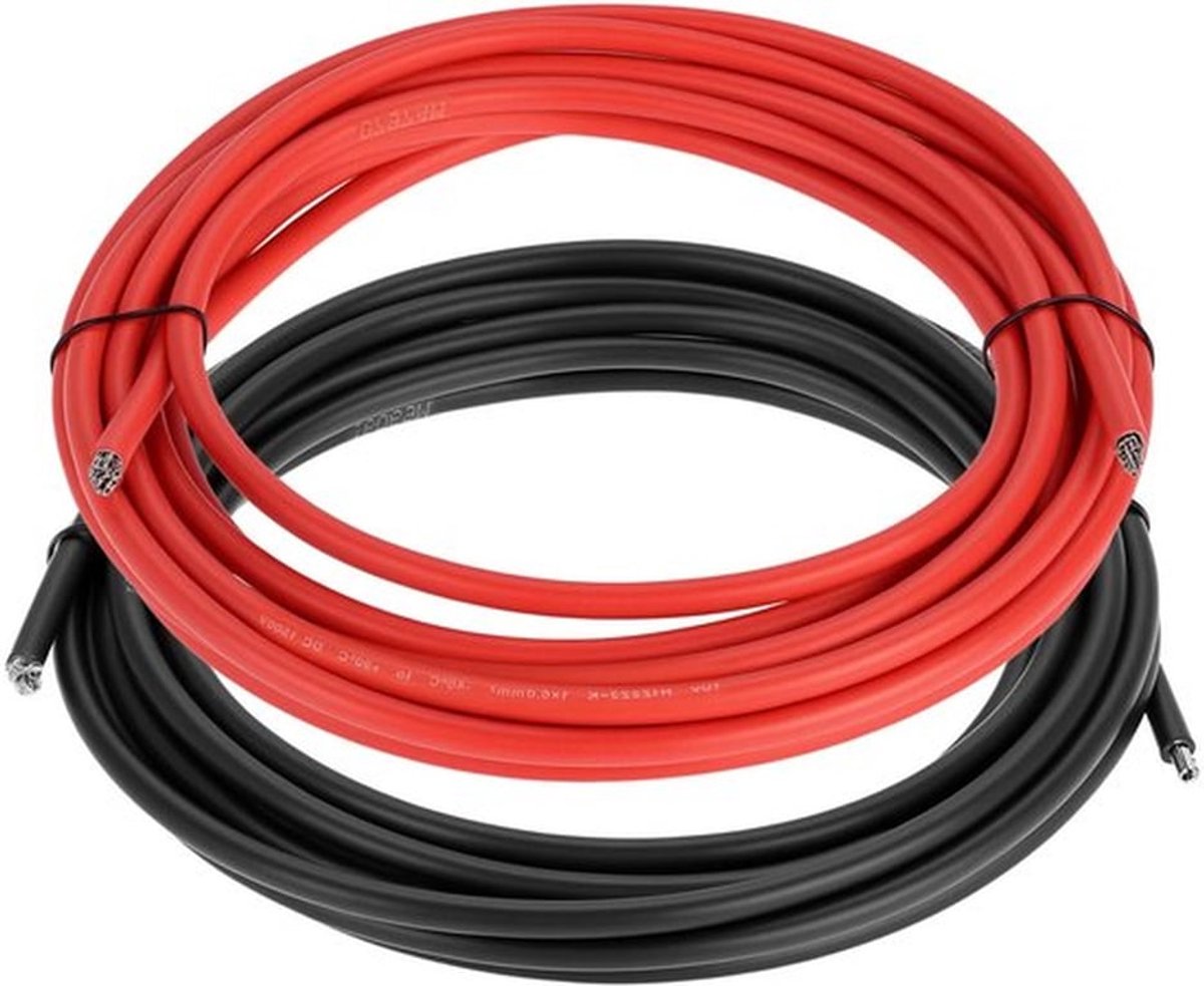 Set van 10 meter 6mm² Silicone Kabel voor Voertuigen - Rood en Zwart - Elektronica Accessoires voor Auto's en Motoren