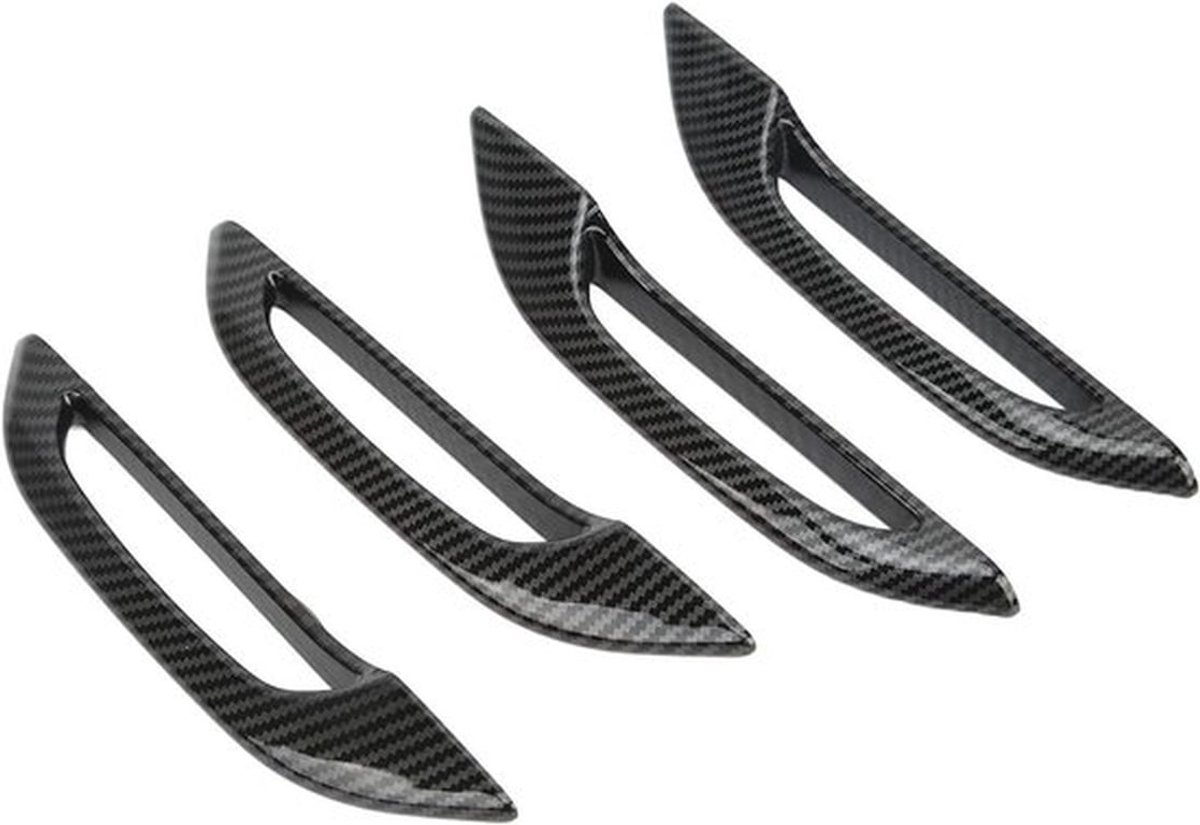 4 Stuks Auto Deurgreep Bescherming, Antivries Carbon Fiber Stijl Vervanging voor Tesla Model 3 Y, Duurzaam en Stijlvol Accessoire