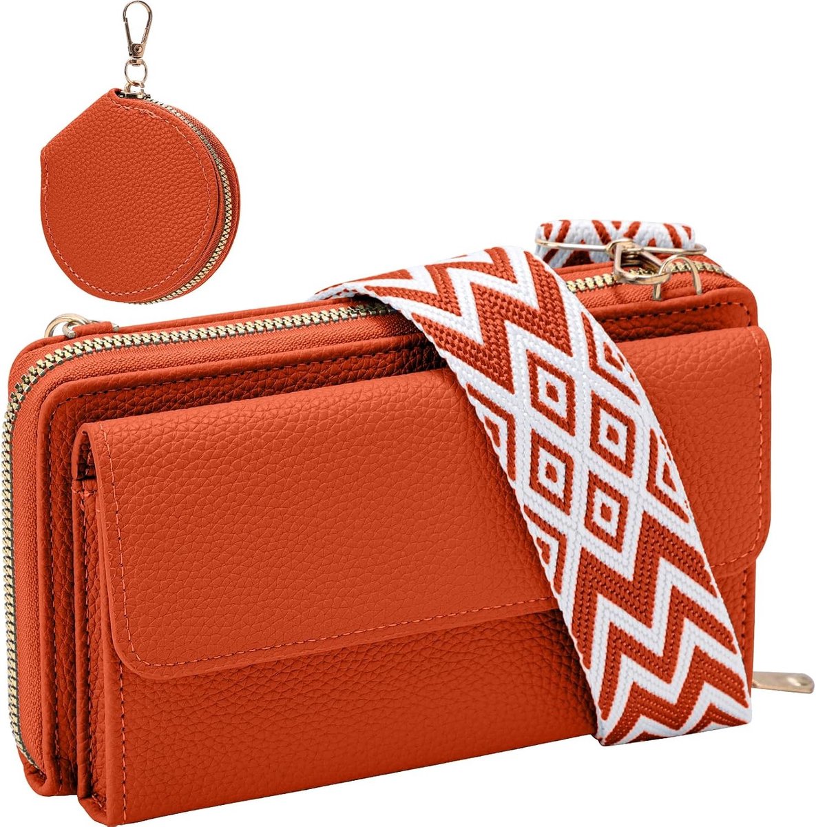 Kleine Crossbody Tas voor Vrouwen, Handtas en Schoudertas van Leer, Ideaal voor Reizen, Winkelen en Dagelijks Gebruik